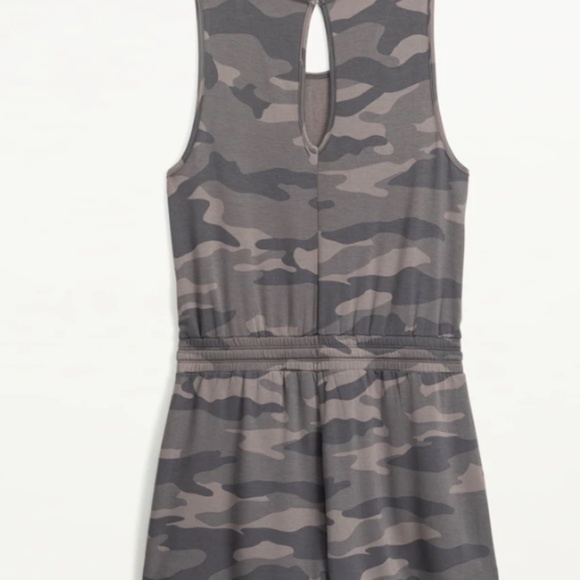 Splendid Supersoft Terry Tank Romper Vintage Olive Camo - Picture 2 of 10